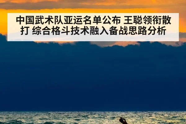 中国武术队亚运名单公布 王聪领衔散打 综合格斗技术融入备战思路分析 - kaiyun